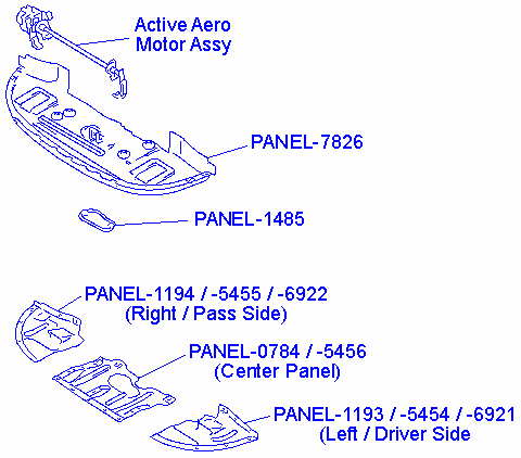 Picture of Panel Covers Front Under Carriage 3000GT (also Active Aero Dam)