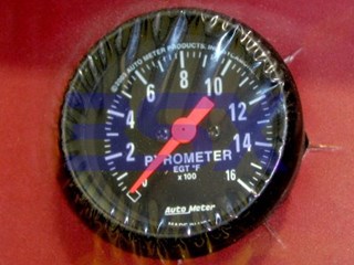 Picture of Autometer EGT Gauge Pyrometer 1600-deg 52mm Black 2654