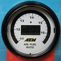 Picture of AEM Wideband Gauge Air Fuel 52mm WITH O2 Sensor (6-in-1) - 30-4110 (UPDATED SENSOR) (formerly 30-4100)