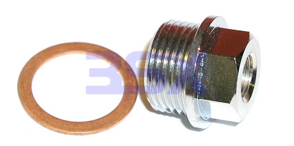 Picture of Water/Meth Adapter Reducer M20x1.5 Male w 1/4in hole to 1/8-NPT Female