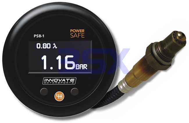 Picture of Innovate PSB-1 Dual Gauge - Power Safe Boost Gauge + Wideband Air Fuel O2 Gauge 3892