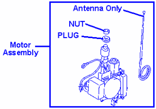 Picture of Radio Power Antenna NUT on Outside