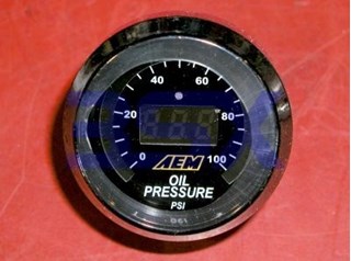 Picture of AEM Pressure Gauge Fuel or Oil 0-100psi 30-4401