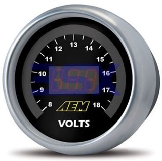 Picture of AEM Voltage Meter Gauge 8-18v 30-4400