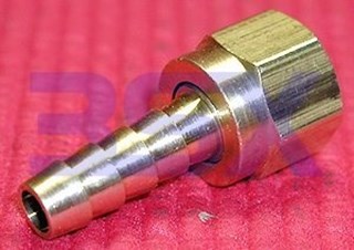 Picture of Vacuum Fitting AN6 Female to 5/16 Barb 2-piece Brass 1450506