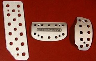 Picture of Aluminum Pedal Covers 3S - AUTOMATIC STEALTH