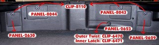 Picture of Interior PopOut PANEL in Trunk Square Left/Driver PANEL-2629