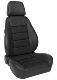 Picture of Corbeau Seat - Sport Seat - Black Cloth+Vinyl - PAIR
