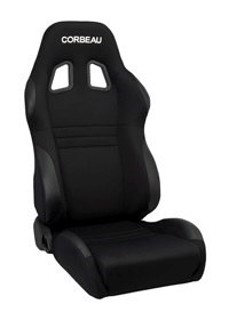 Picture of Corbeau Seat A4 Wide - Black Cloth - Pair