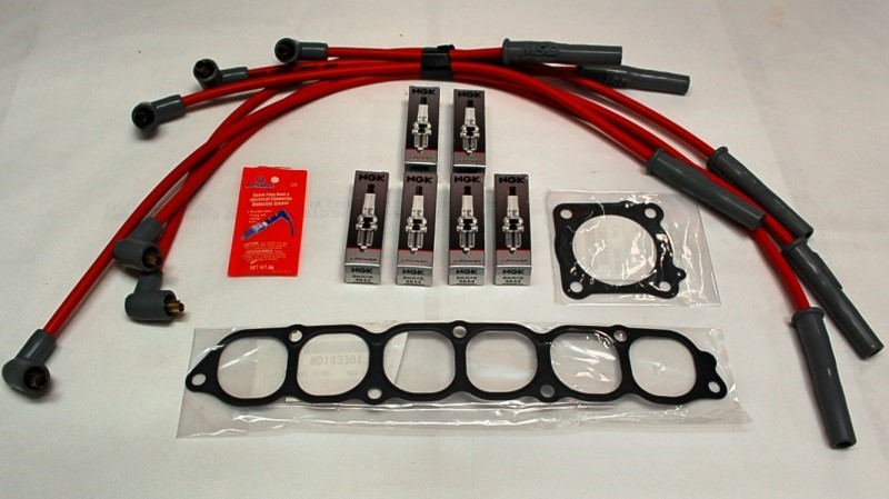 Picture of 3SX Tune Up Kit - IGNITION - Spark Plugs + 3SX/MSD Plug Wires + Gaskets 60k