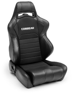Picture of Corbeau Seat LG1 - Black Leather - PAIR