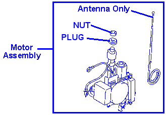Picture of Radio Power Antenna Shaft or Stereo Power Antenna Motor