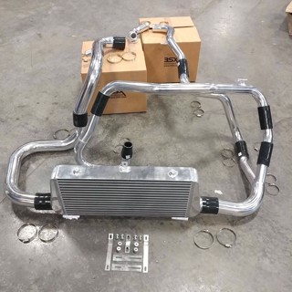 Picture of 3SX FMIC - Front Mount Intercooler Kit Polished w/ Bash Bar