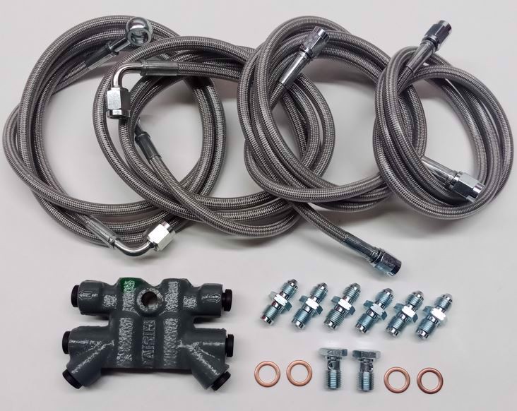 Picture of 3SX ABS Delete Kit w Stainless Steel Lines + OEM Prop Valve - 3000GT Stealth