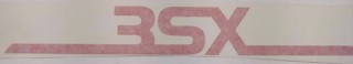Picture of 3SX Windshield Banner Decal 14x2 - Red