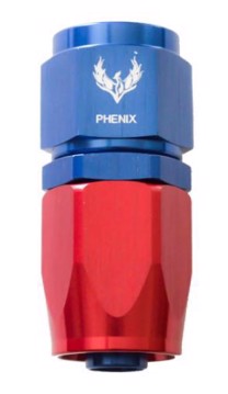 Picture of PHENIX - J1200-2 - Hose End AN12 Straight Swivel Red+Blue