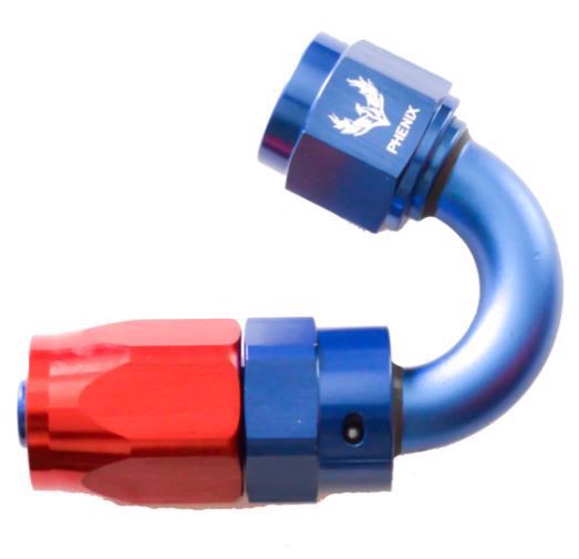 Picture of PHENIX - J10150-2 - Hose End AN10 150 Swivel Red+Blue