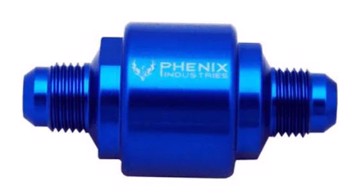 Picture of PHENIX - F79088-4 - Fuel Filter Small AN8 x 2-5/8 Blue