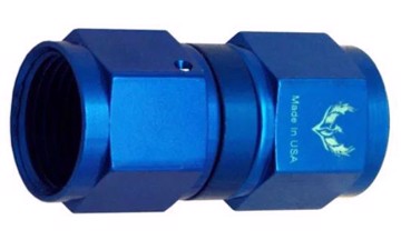 Picture of PHENIX - C6-4 - Coupler AN6 Female to Female Straight Swivel Adapter Blue