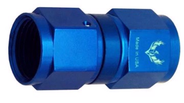 Picture of PHENIX - C12-4 - Coupler AN12 Female to Female Straight Swivel Adapter Blue