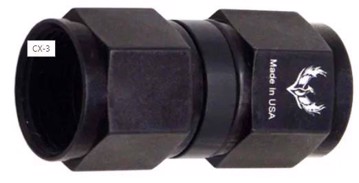Picture of PHENIX - C12-3 - Coupler AN12 Female to Female Straight Swivel Adapter Black
