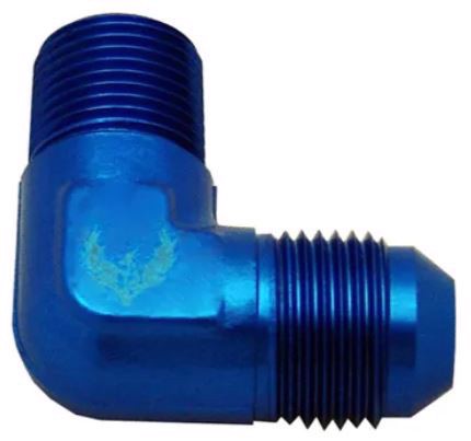 Picture of PHENIX -  B81290-4 - Elbow 90 AN8 to 1/2 NPT Blue