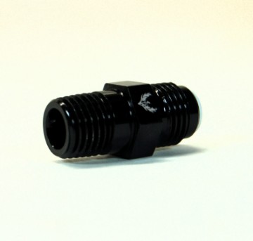 Picture of PHENIX - TB614-3 - Teflok Straight Adapter AN Male to NPT - AN6 to 1/4 NPT - Black