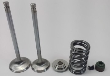 Picture of OEM SOHC Valve Train Components: Valves Springs Seats Retainers Keepers Arms Seals