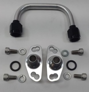 Picture of Fuel Rail Adapter Kit w Fittings+Loop for DOHC STOCK Fuel Rails on 6G74