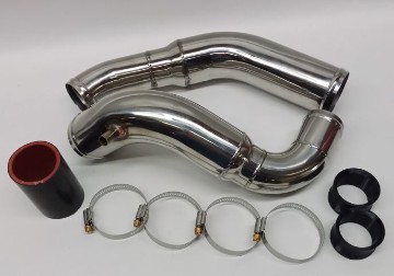 Picture of 3SX Custom Stainless Pre-Turbo Intake Pipes TD04 PreTurbo Pipes Pre Turbo Pipes 3000GT Stealth