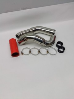 Picture of 3SX Custom SS Pre-Turbo Intake Pipes TD04 Kit - RED Couplers