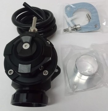 Picture of Greddy BOV Type FV2 Black with 3S Adapter Flange to Hose Mount